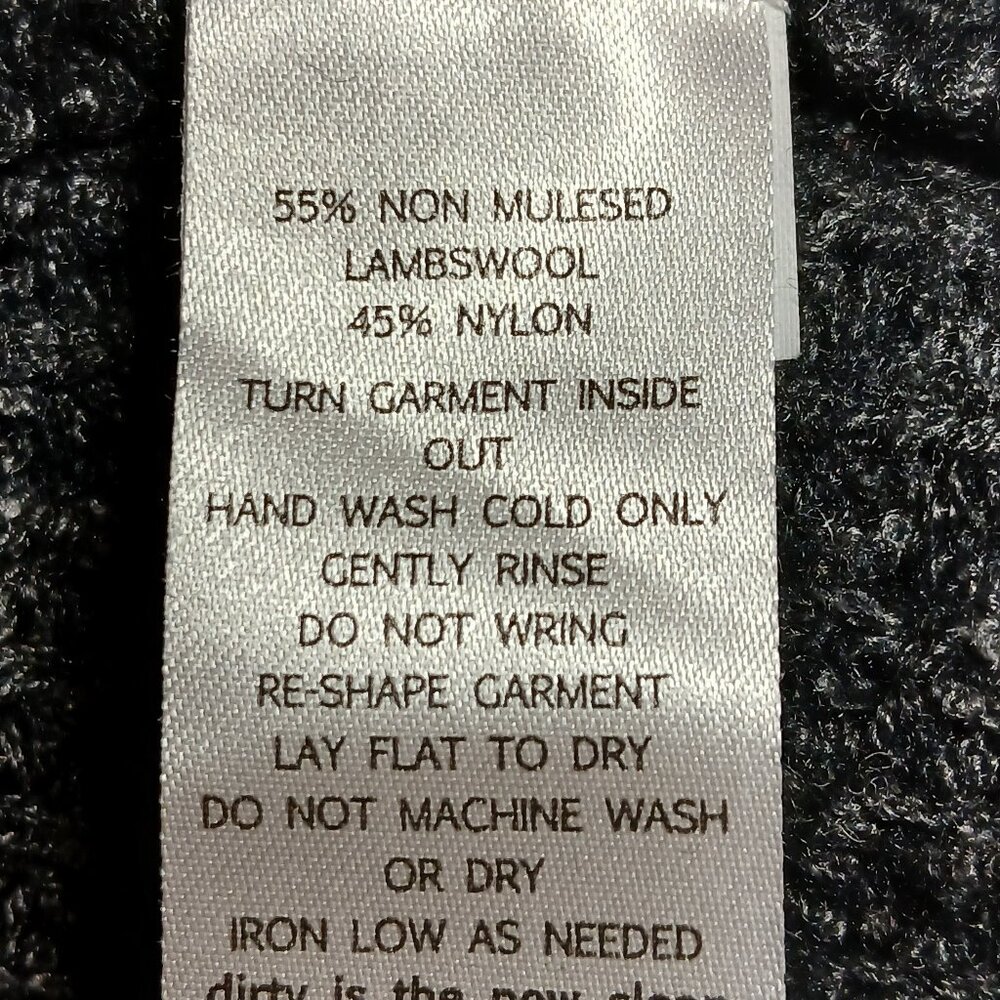 TOAD & CO Gray/Blue Tunic Wool Turtleneck Sweater EUC - Picture 11 of 11